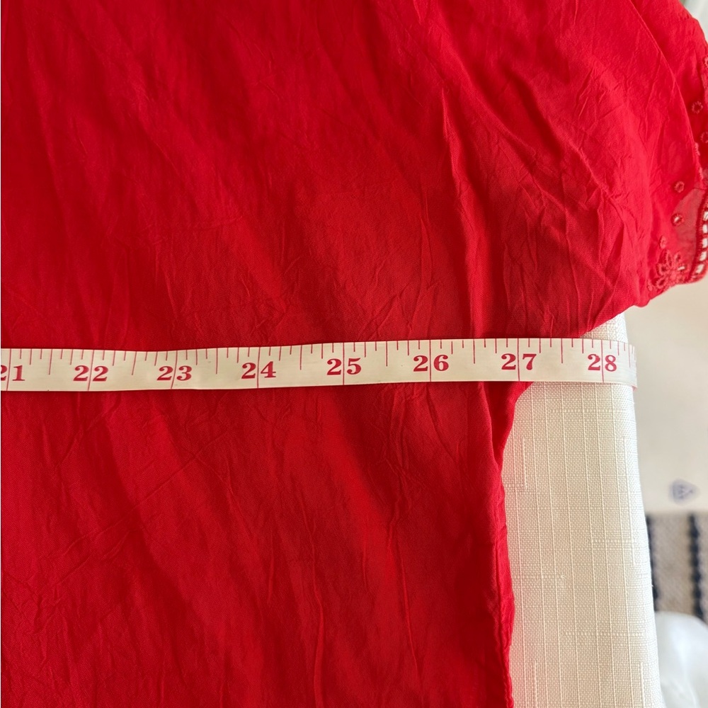 Johnny Was XXL Holiday Red Flowing Tunic Top - Picture 4 of 6